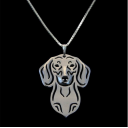 Dachshund embossed necklace 